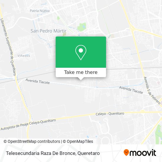 Mapa de Telesecundaria Raza De Bronce