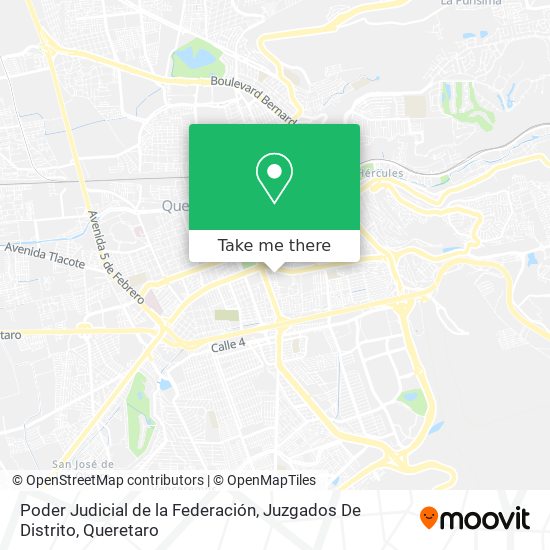 Poder Judicial de la Federación, Juzgados De Distrito map