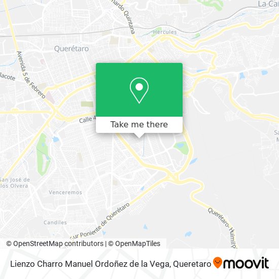 Lienzo Charro Manuel Ordoñez de la Vega map