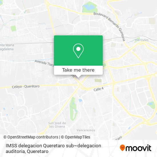 IMSS delegacion Queretaro sub~delegacion auditoria map