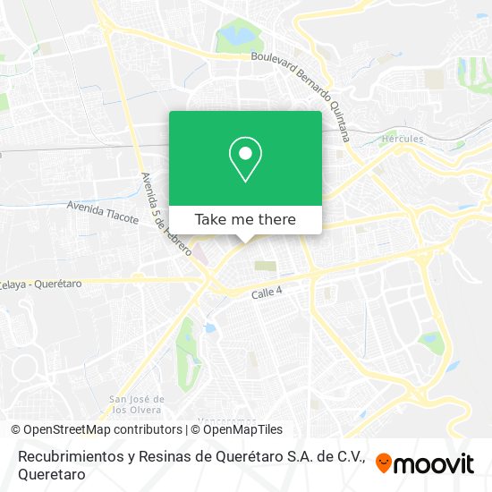 Recubrimientos y Resinas de Querétaro S.A. de C.V. map