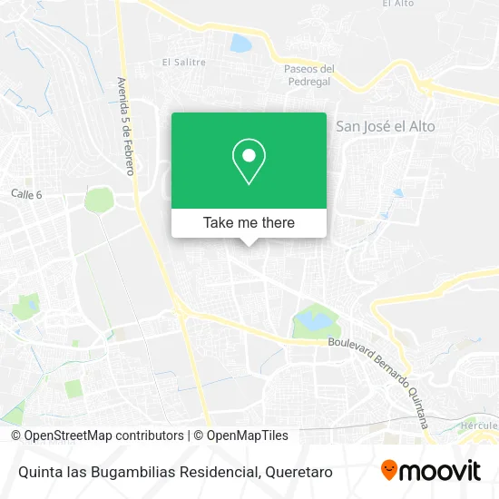 Mapa de Quinta las Bugambilias Residencial