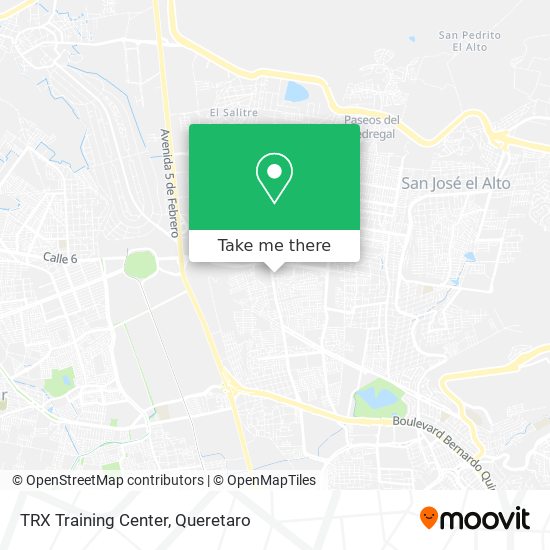 Mapa de TRX Training Center