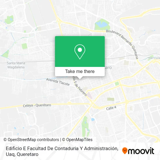 Mapa de Edificio E Facultad De Contaduria Y Administración, Uaq