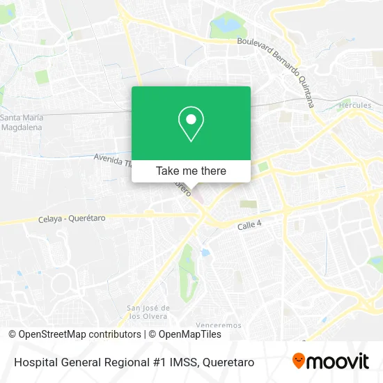 Mapa de Hospital General Regional #1 IMSS