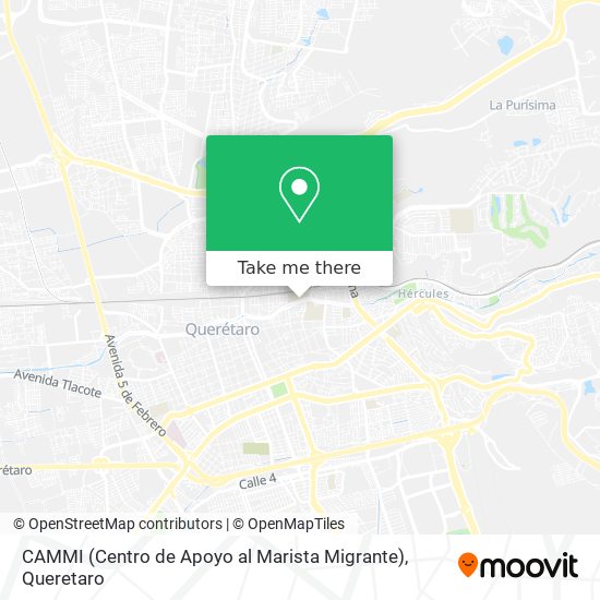 Mapa de CAMMI (Centro de Apoyo al Marista Migrante)