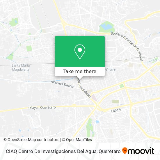 CIAQ Centro De Investigaciones Del Agua map