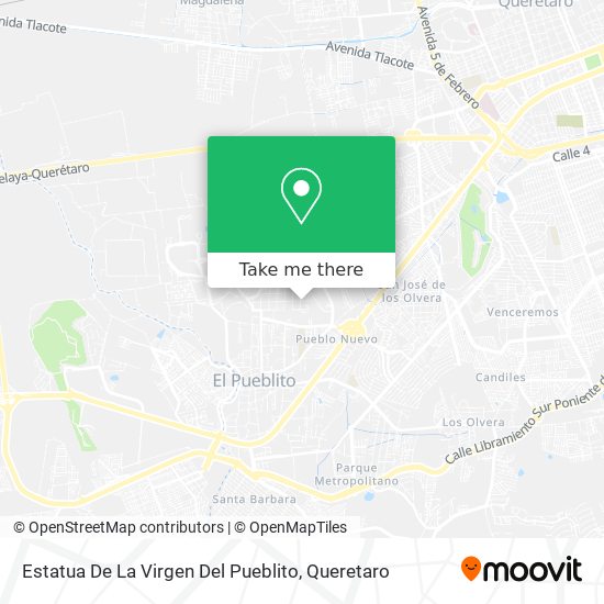 Estatua De La Virgen Del Pueblito map