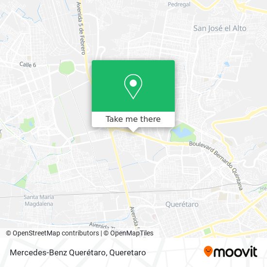 Mercedes-Benz Querétaro map