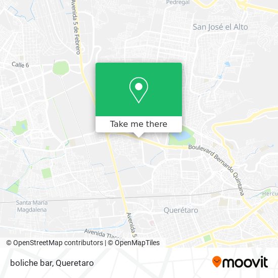 Mapa de boliche bar