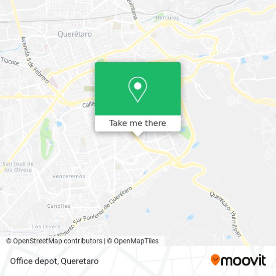 How to get to Office depot in Santiago De Querétaro by Bus?