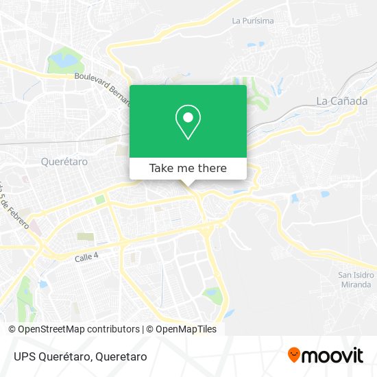 UPS  Querétaro map