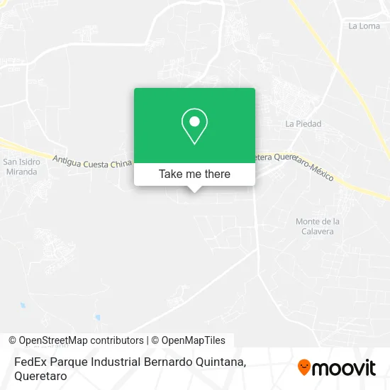 Mapa de FedEx Parque Industrial Bernardo Quintana