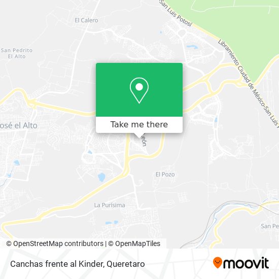 Mapa de Canchas frente al Kinder