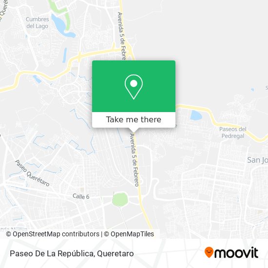 Paseo De La República map