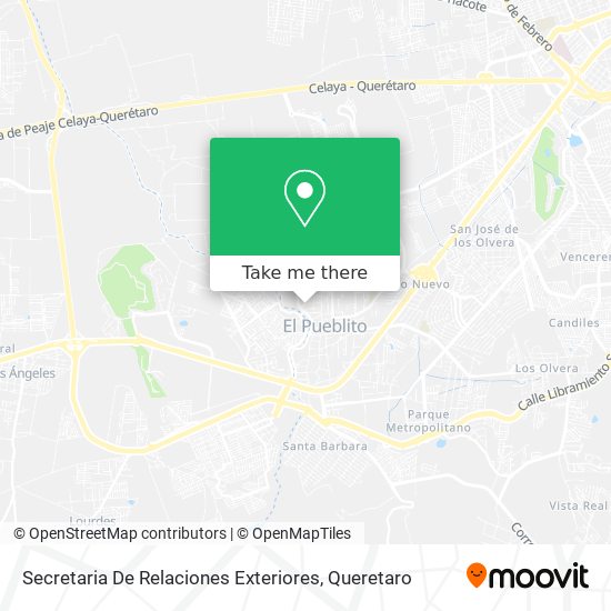 Mapa de Secretaria De Relaciones Exteriores