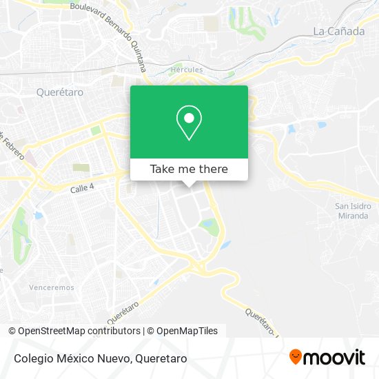 Colegio México Nuevo map