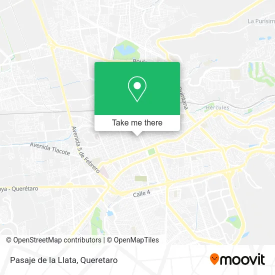 Mapa de Pasaje de la Llata