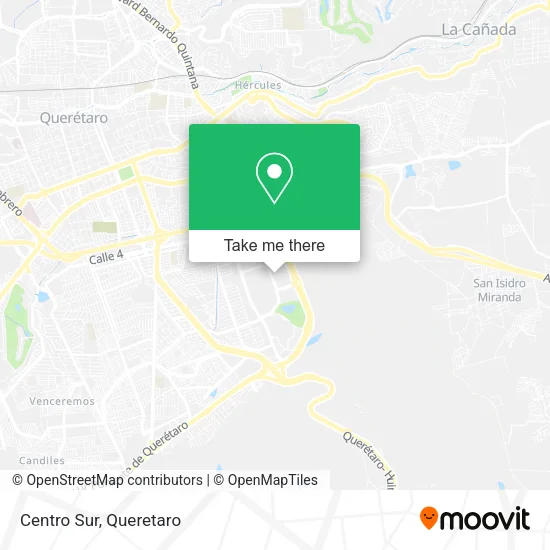 Mapa de Centro Sur