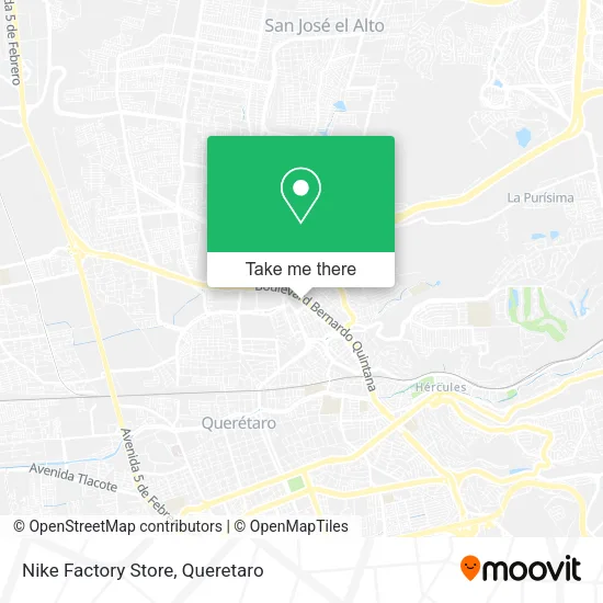 Mapa de Nike Factory Store