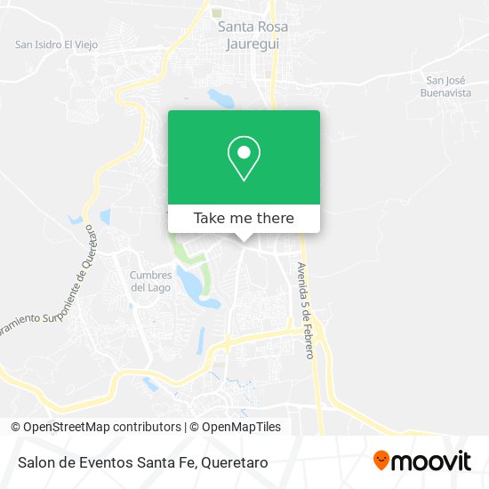 Salon de Eventos Santa Fe map