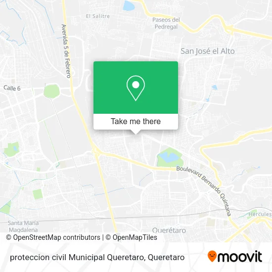Mapa de proteccion civil Municipal Queretaro