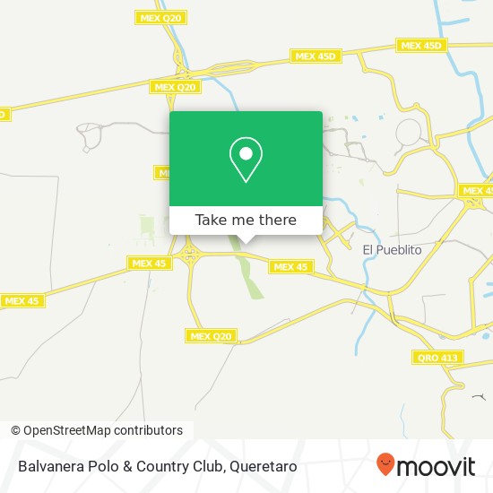 How to get to Balvanera Polo & Country Club in Queretaro by Bus?