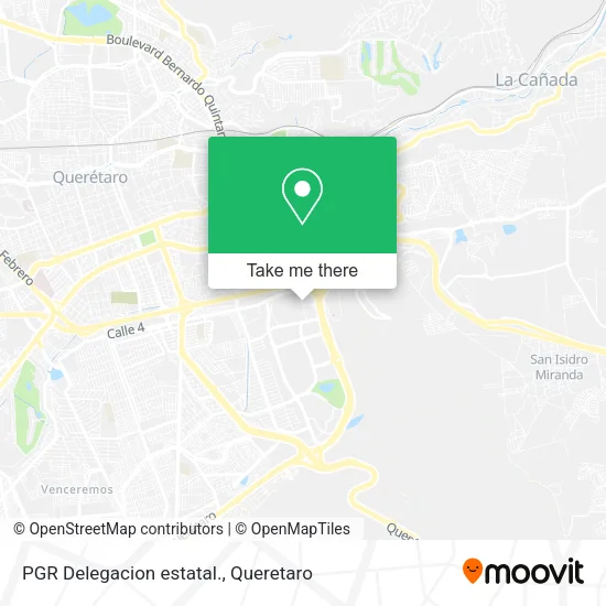 Mapa de PGR Delegacion estatal.