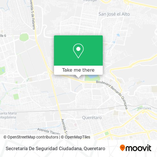 Mapa de Secretaría De Seguridad Ciudadana