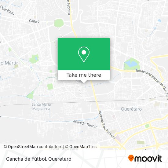 Cancha de Fútbol map