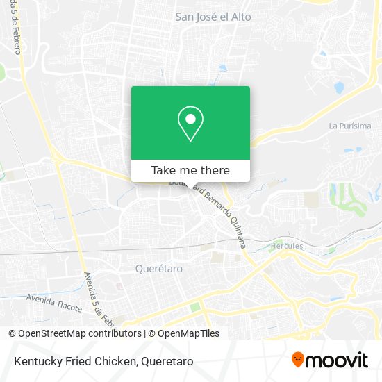Kentucky Fried Chicken map