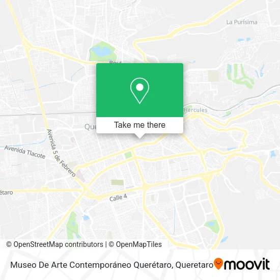 Mapa de Museo De Arte Contemporáneo Querétaro