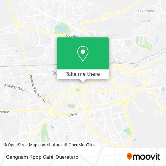 Gangnam Kpop Café map