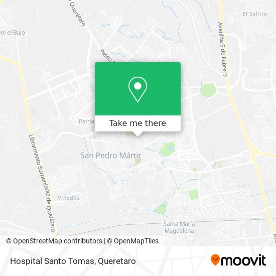 Hospital Santo Tomas map