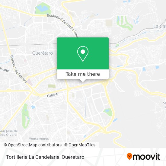 Tortilleria La Candelaria map