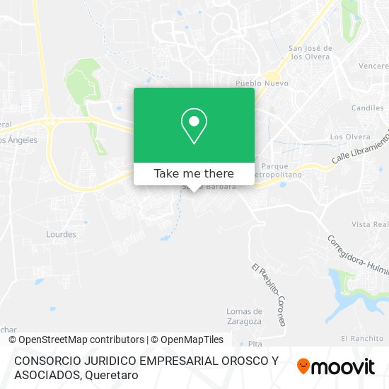 CONSORCIO JURIDICO EMPRESARIAL OROSCO Y ASOCIADOS map