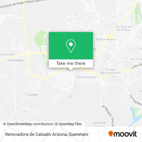 Mapa de Renovadora de Calzado Arizona