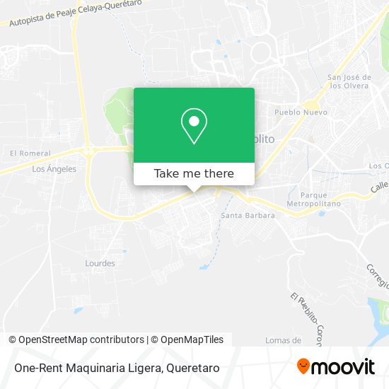 Mapa de One-Rent Maquinaria Ligera