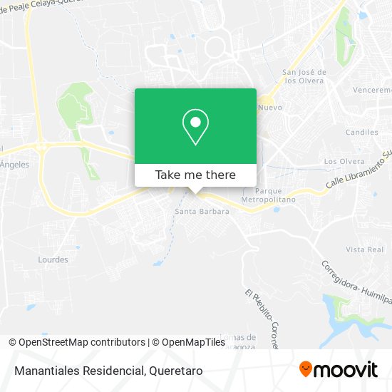 Manantiales Residencial map