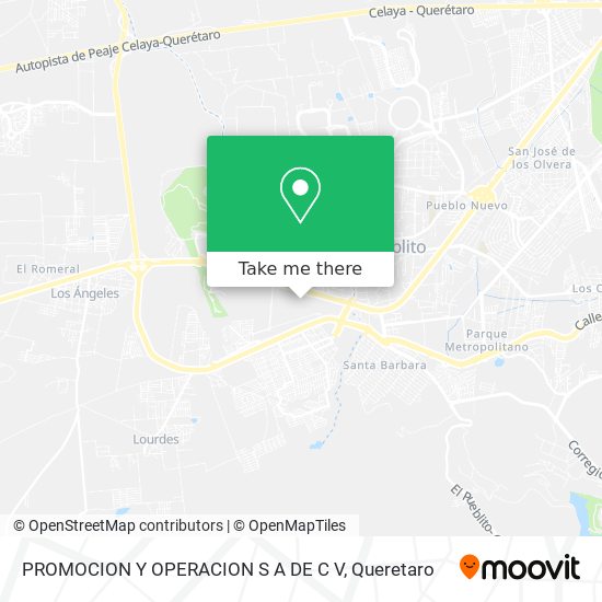 PROMOCION Y OPERACION S A DE C V map