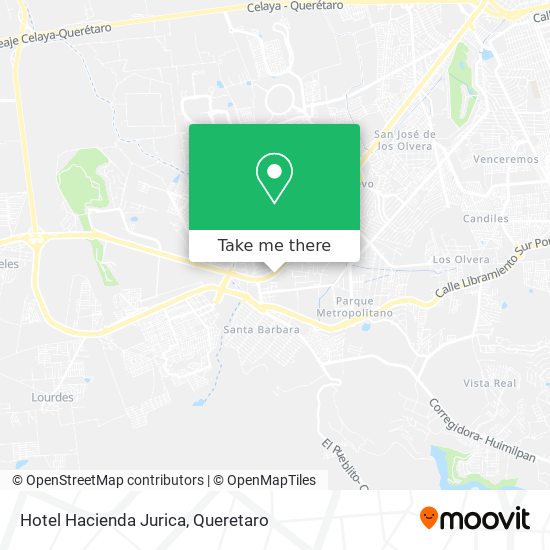 Mapa de Hotel Hacienda Jurica