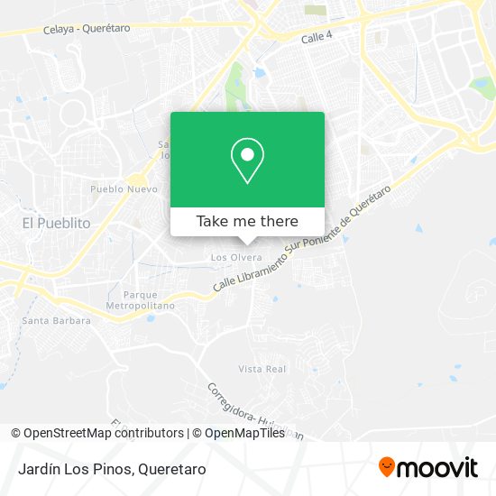 Jardín Los Pinos map