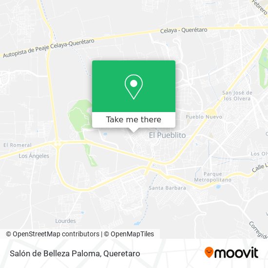 Mapa de Salón de Belleza Paloma
