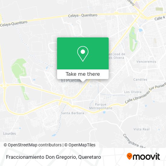 Fraccionamiento Don Gregorio map