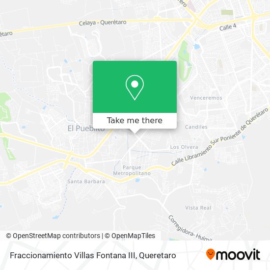 Mapa de Fraccionamiento Villas Fontana III
