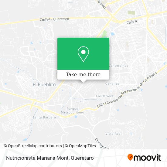 Nutricionista Mariana Mont map