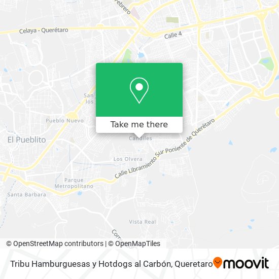 Tribu Hamburguesas y Hotdogs al Carbón map