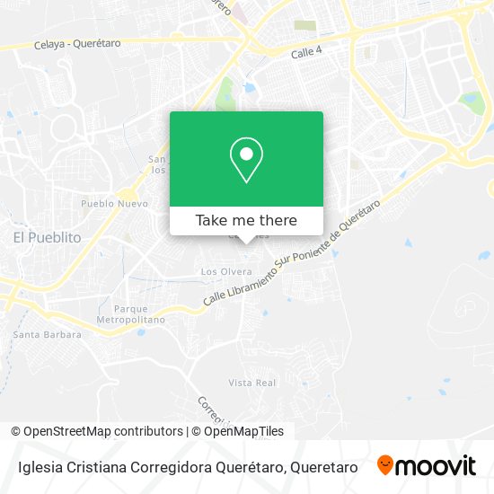 Mapa de Iglesia Cristiana Corregidora Querétaro