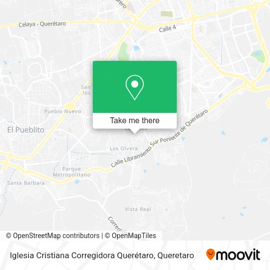 Mapa de Iglesia Cristiana Corregidora Querétaro