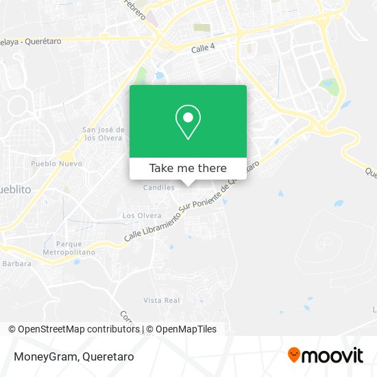 Mapa de MoneyGram